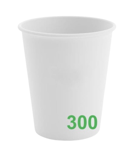 Kubek papierowy biały 300 ml, 12 oz (fi90)